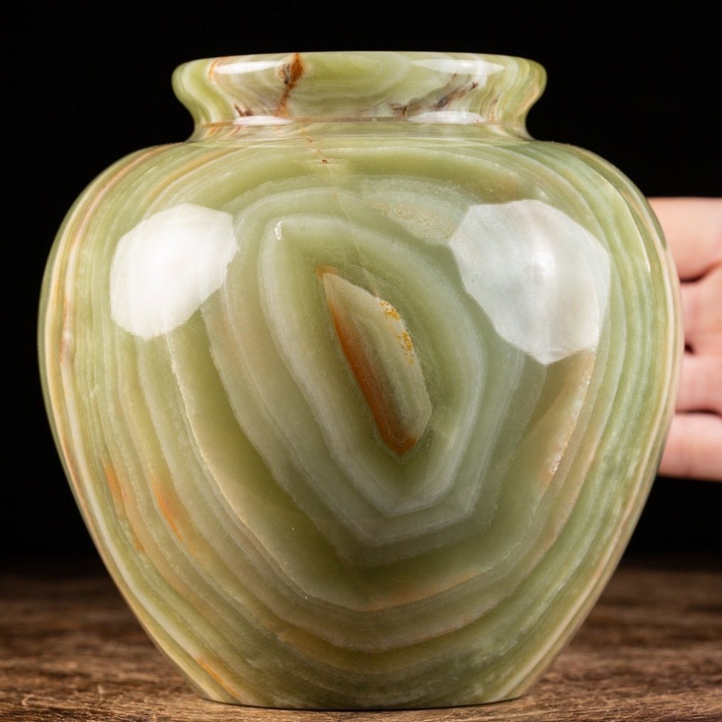 花瓶  - 第一选择墨西哥绿玛瑙 - 优雅花瓶 - 独家奢华之品 #2.1