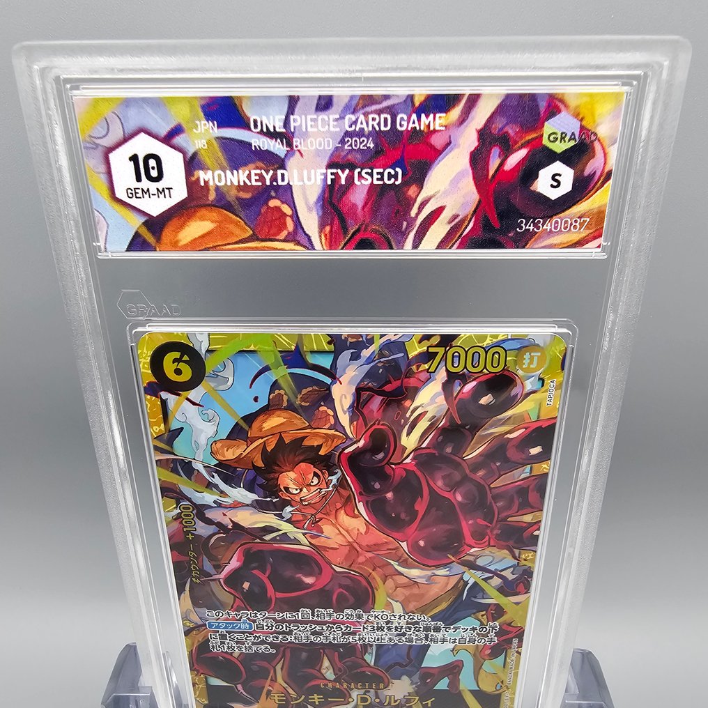 One Piece Graded card - Monkey.D.Luffy (Alternate Art) Secret OP10-118 Sec - Graad 10 #2.1