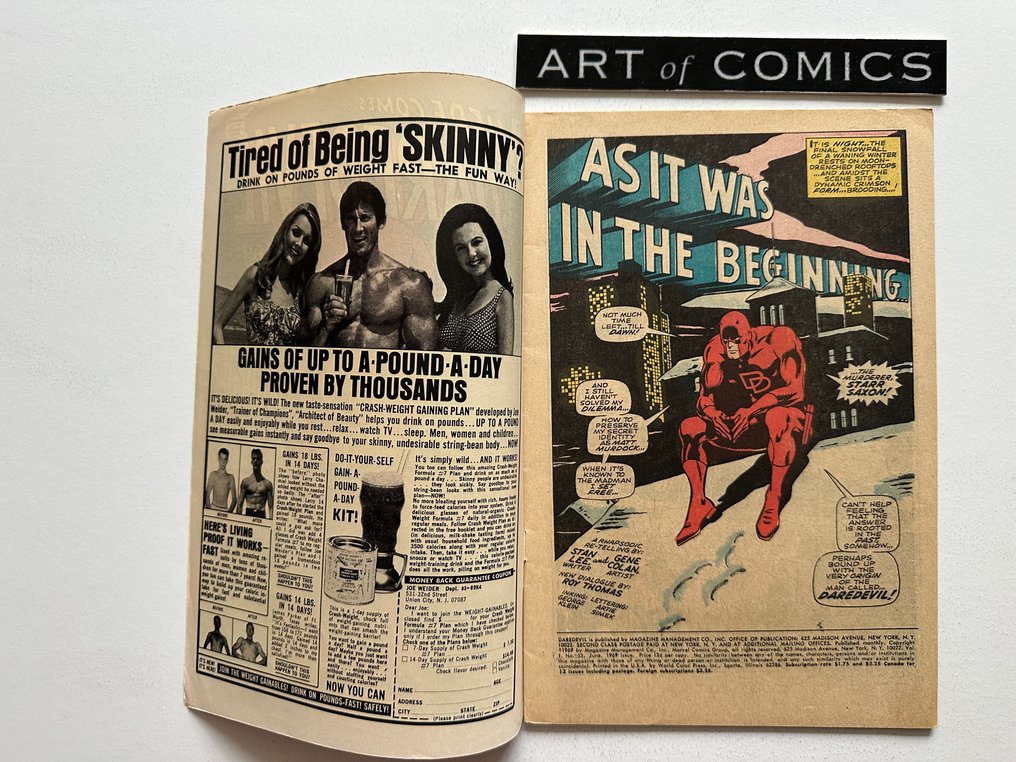 Daredevil (Vol. 1) #53 + #56 - Origin Daredevil retold, Cobra and Mister Hyde appearance - 2 Comic - First edition - 1969 #2.1