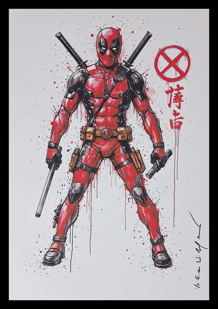Deadpool - Series " Tokyo Pop Icons "  by Emma Wildfang - Large size #1.0