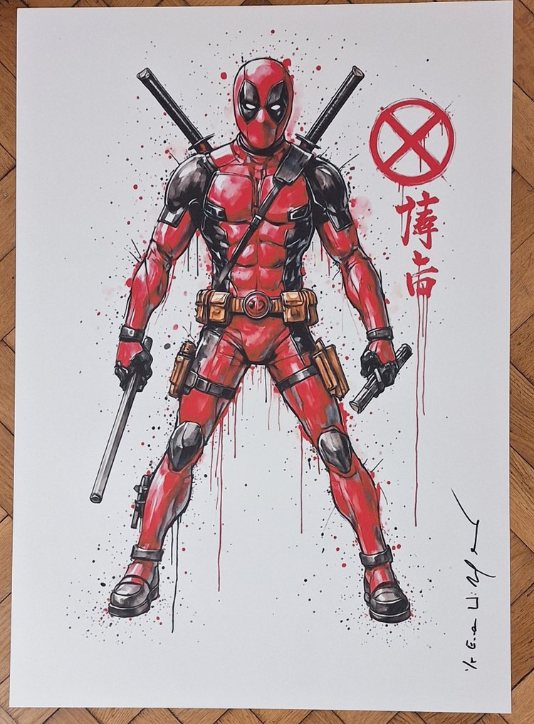 Deadpool - Series " Tokyo Pop Icons "  by Emma Wildfang - Large size #2.1