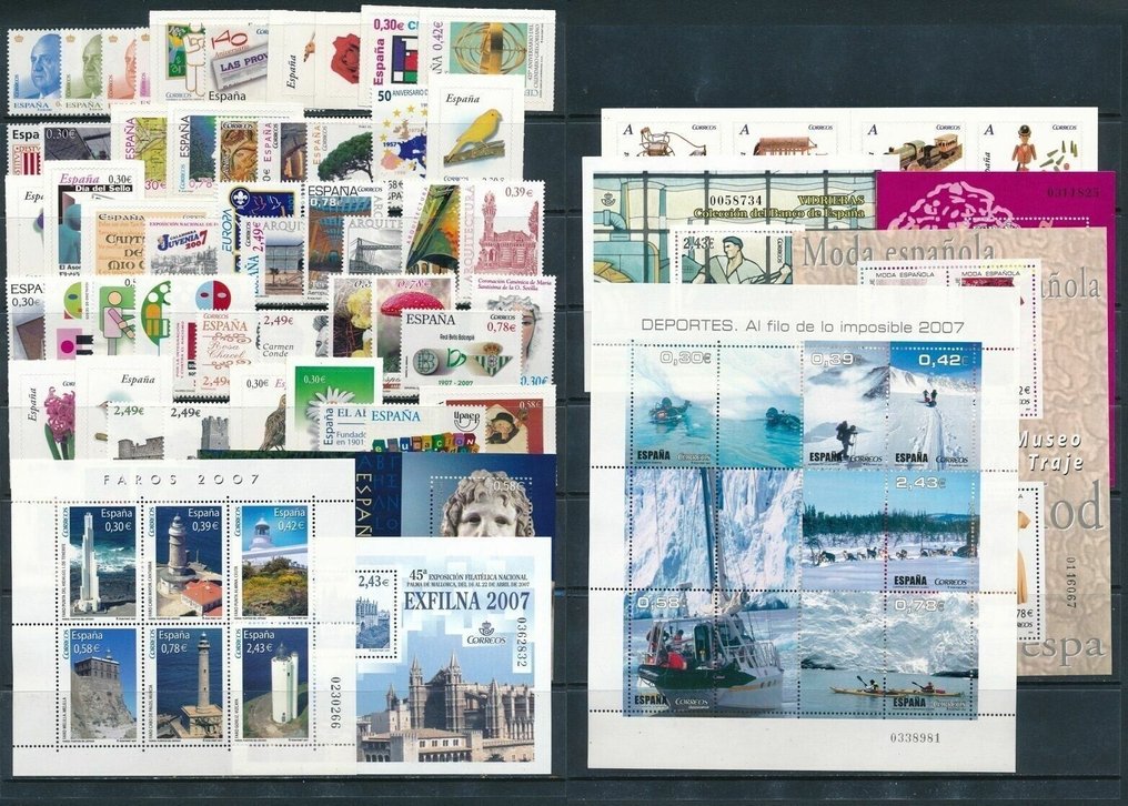 西班牙 2007/2007 - 邮票 西班牙 2007 年 完整的 全新 无邮票粘贴 - edifil #1.0