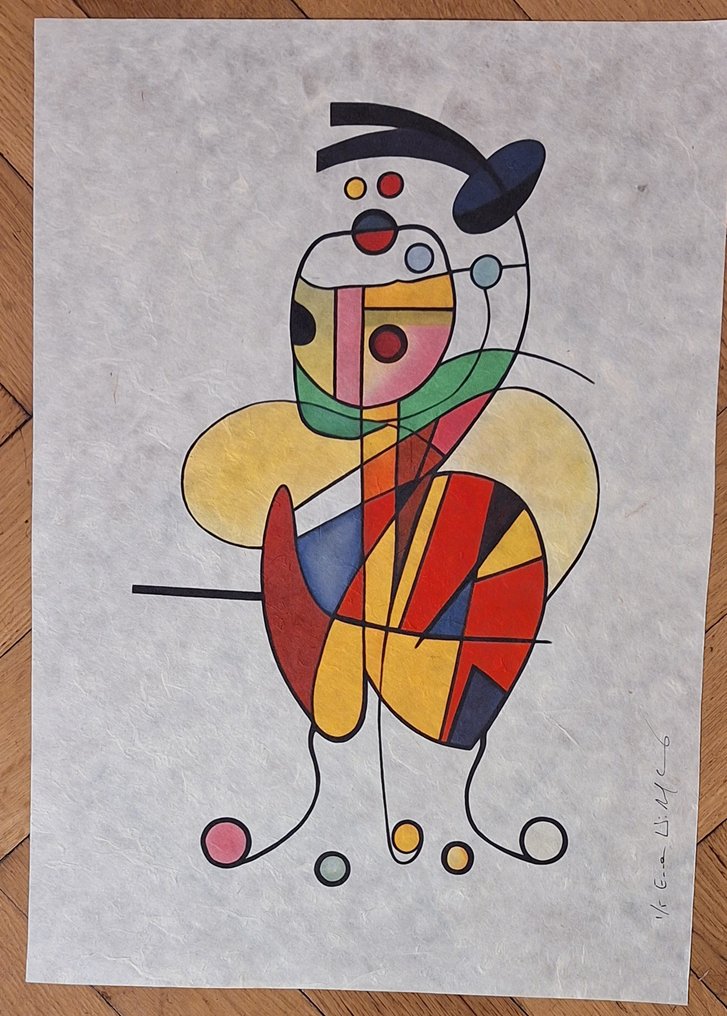 Emma Wildfang - Triptychon - Fred Flintstone - "Tribute series - Icons Reimagined "Wassily Kandinsky" #1.0