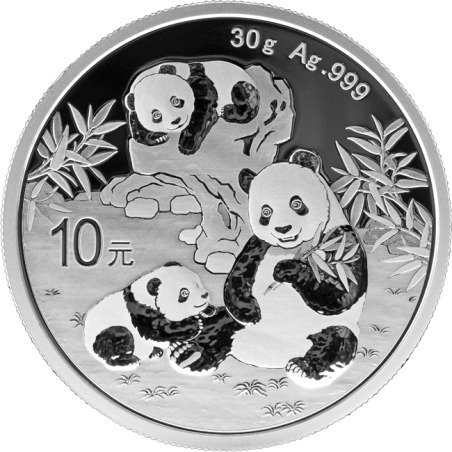 China. 10 Yuan 2025 – Panda – 30 g Silver .999 – BU – China Gold Coin Incorporation – Official Issue (No Reserve Price) #4.3