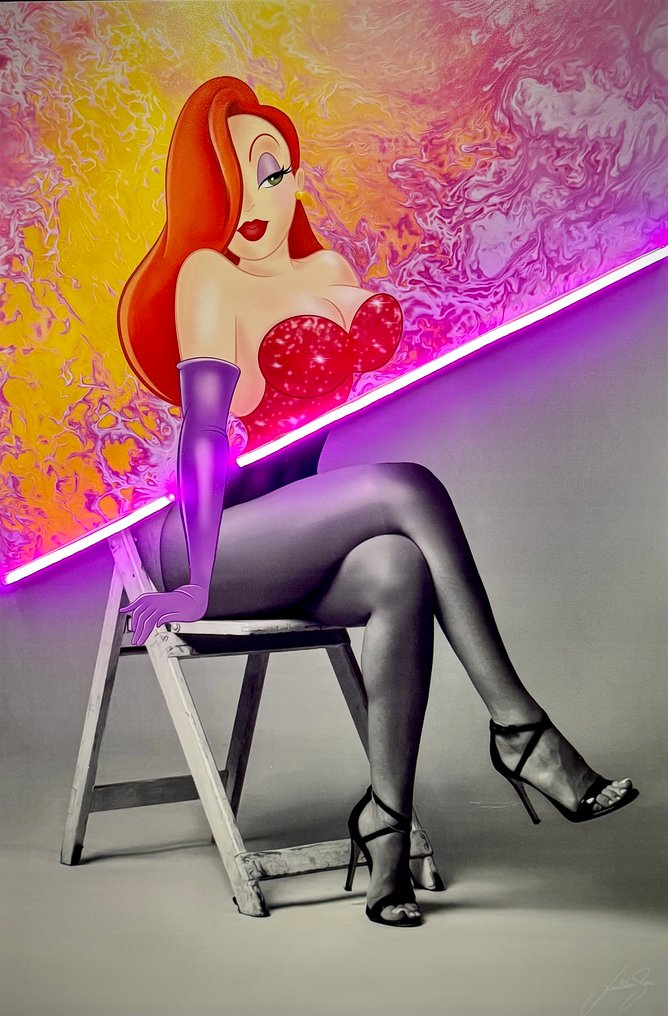 LEDMansion - Neon Diva - Jessica Rabbit V.1. | Led Wall Artwork #1.0
