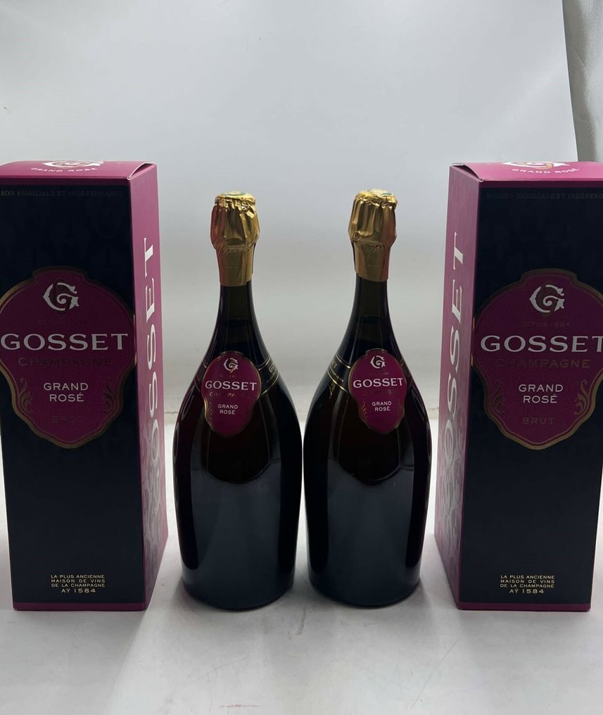 Gosset - Champagne Brut, Rosé - 2 Magnums (1.5L) #1.0