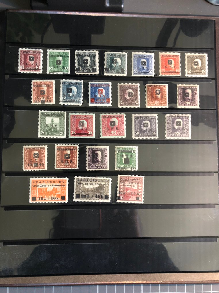 Yugoslavia 1918/1919 - Collection with many complete issues, special features & variations such as upside down prints etc. #4.3