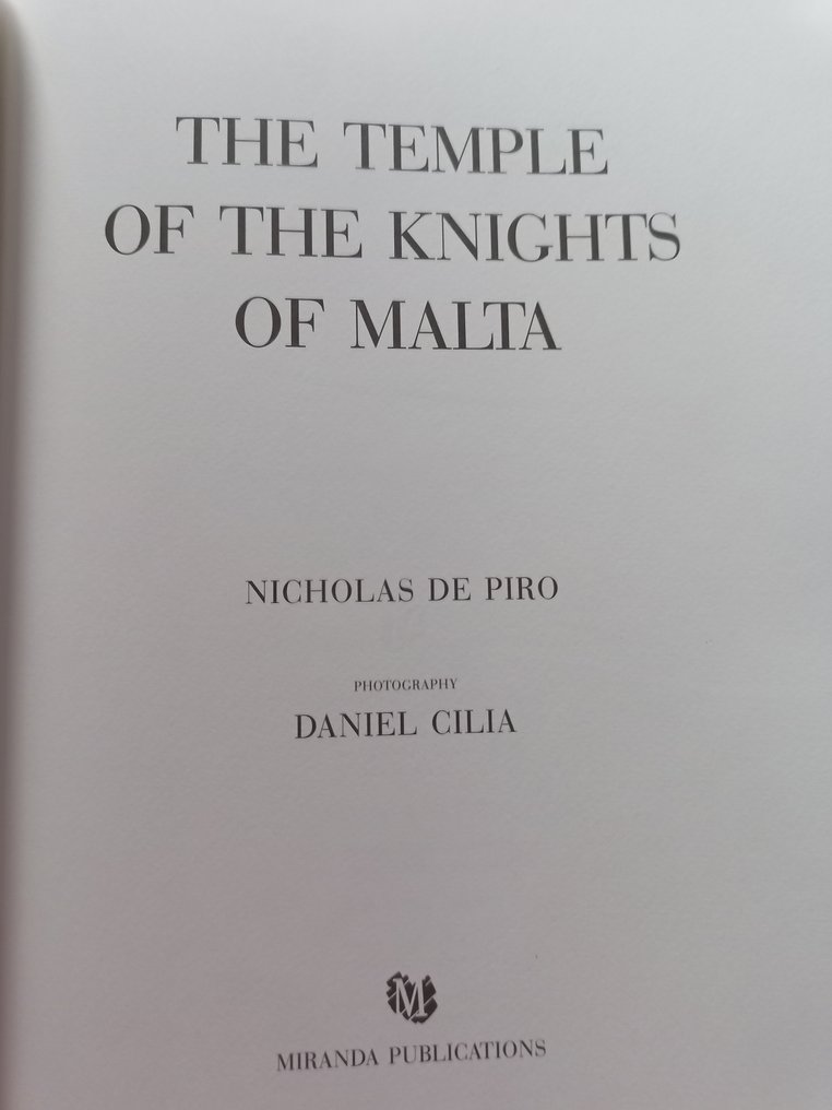Nicholas de Piro/Daniel Cilia - The temple of knights of Malta - 1999 #3.2