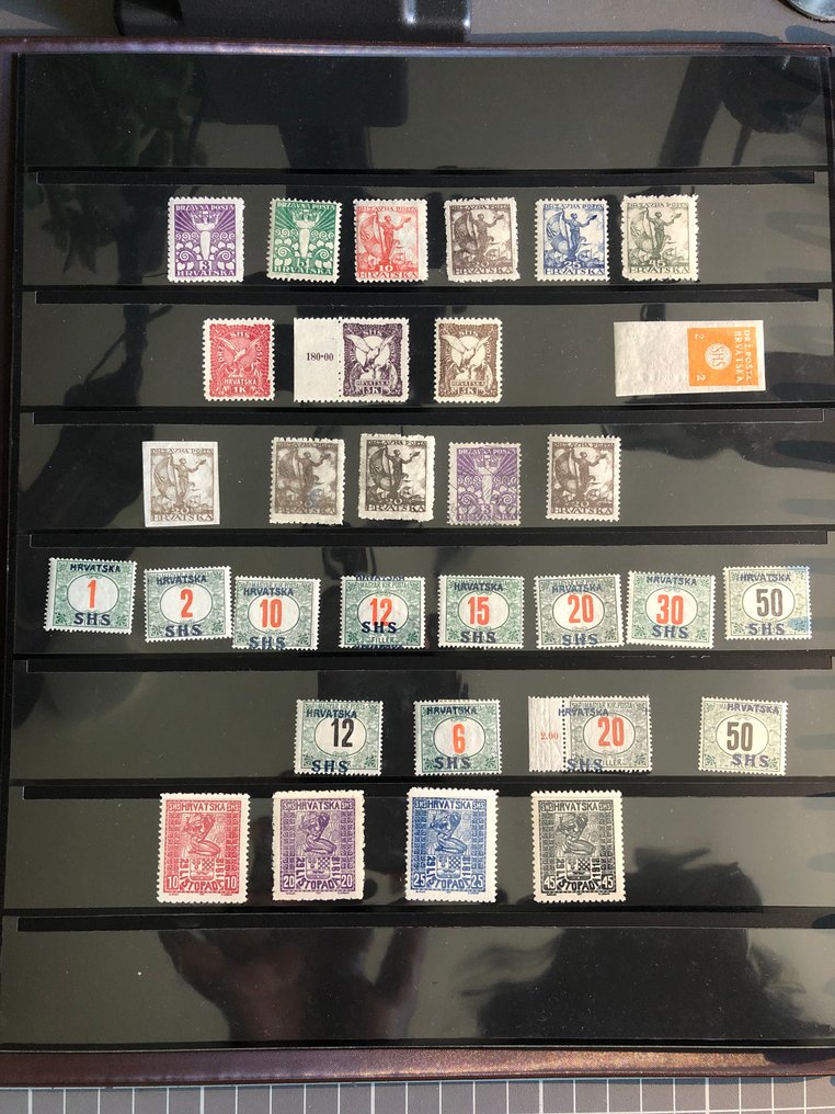 Yugoslavia 1918/1919 - Collection with many complete issues, special features & variations such as upside down prints etc. #3.2