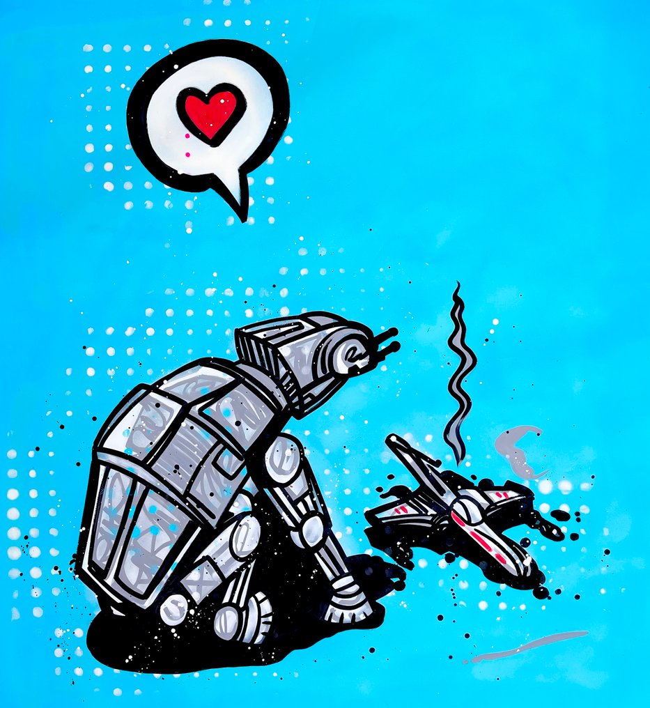 Moabit - Darth Vader VS AT AT Walker X Fetch /Diptych/ XL #1.0