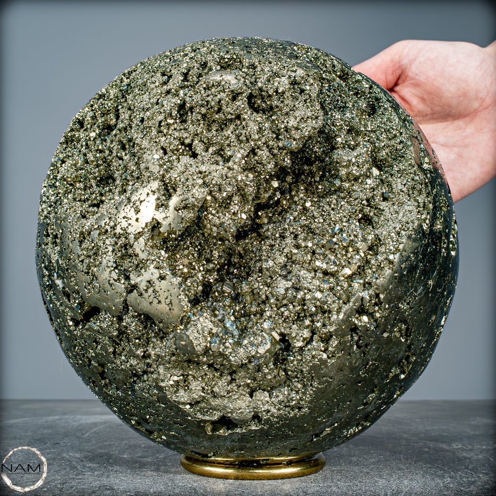 Ensiluokkainen luonnollinen kultainen piidiitti Sphere- 10872.55 g #2.1