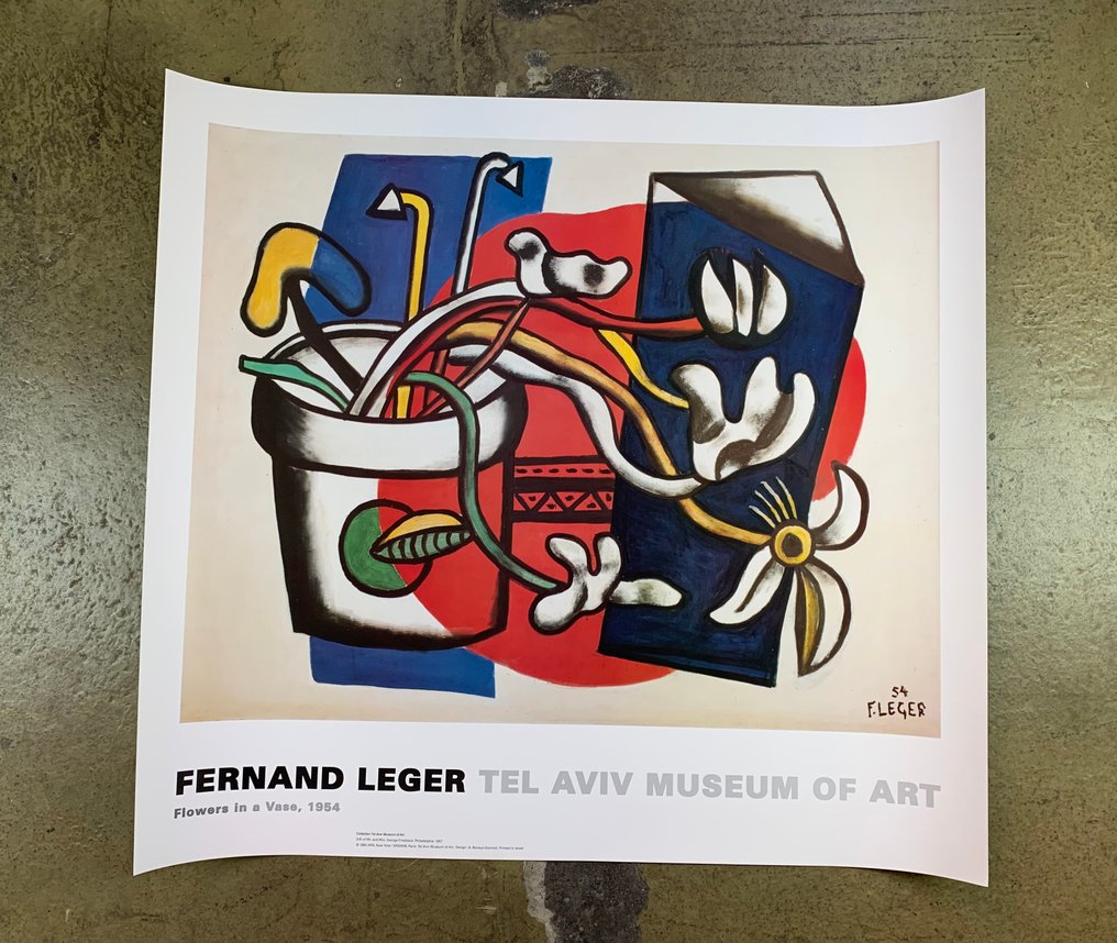 Fernand Léger (after) - Flowers in a Vase, 1954 - XXL Artprint Exhibition Print #2.1