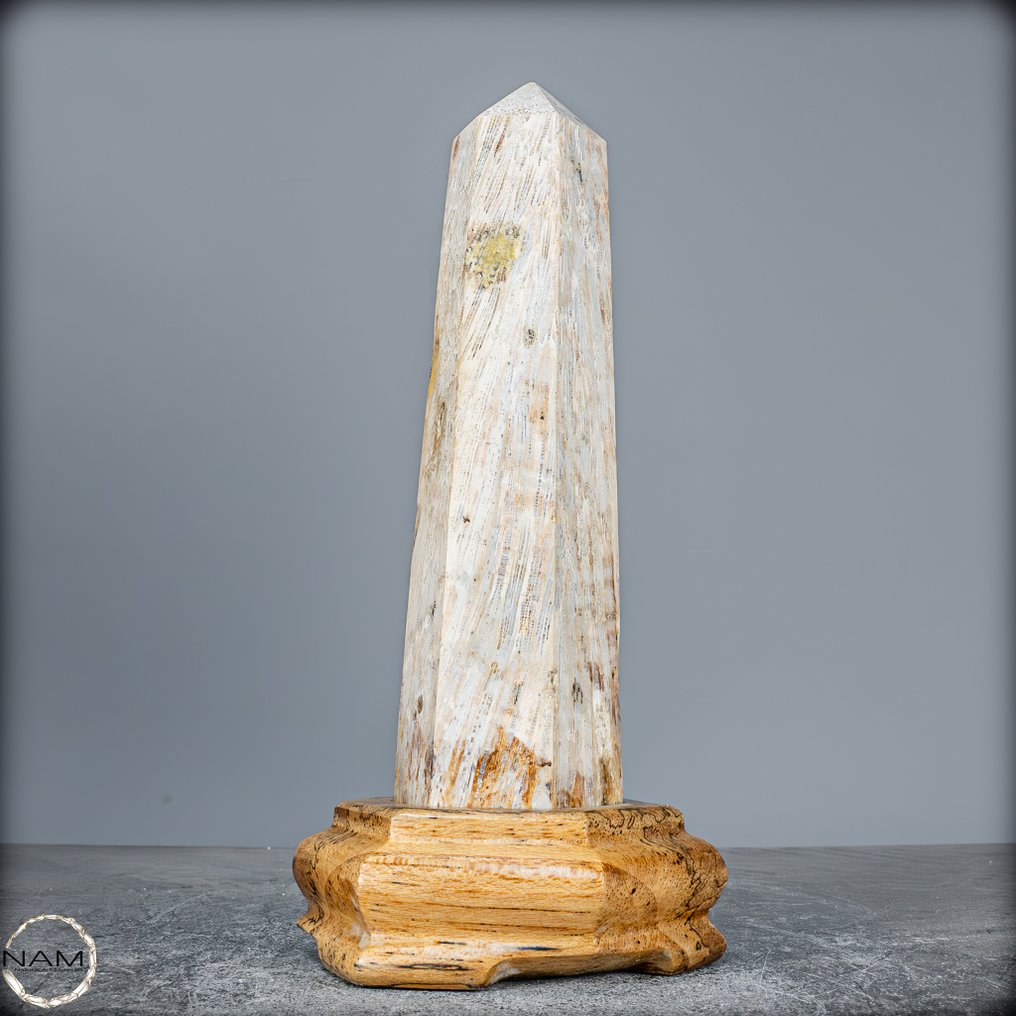 极为罕见的天然琢磨珊瑚 印度尼西亚立于底座的方尖碑- 969.69 g #4.3