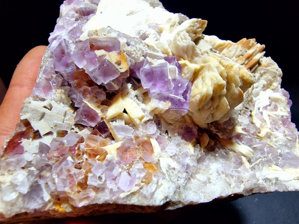 Fluorit Högsta kvalitet - Höjd: 100 mm - Bredd: 90 mm- 778 g - (1) #1.0