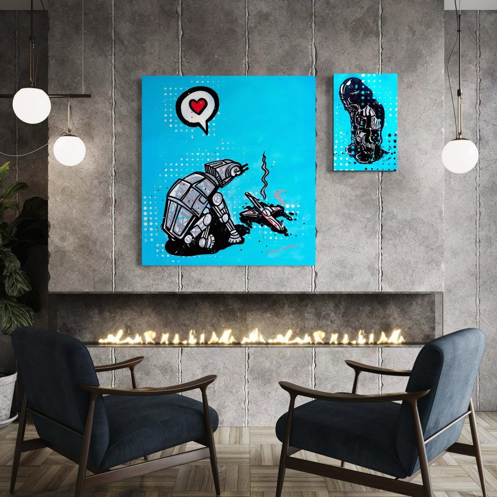 Moabit - Darth Vader VS AT AT Walker X Fetch /Diptych/ XL #3.2