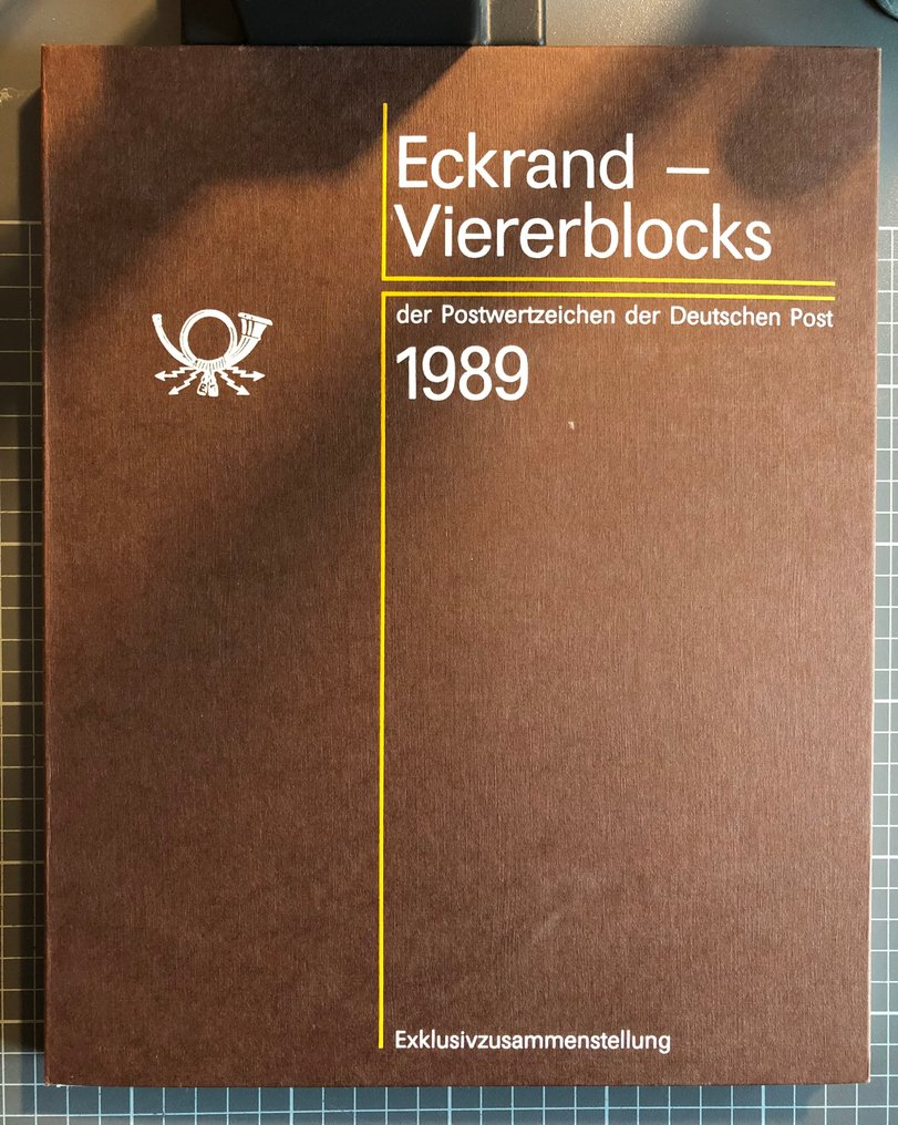 GDR 1989 - Annual exclusive compilation 1989 with blocks of four, immaculate, edition of only 850 copies! - Jahres-Exklusivzusammenstellung Michel Nr. 1 #1.0
