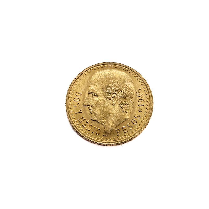 Mexico. 2.5 Pesos 1945 Hidalgo #1.0