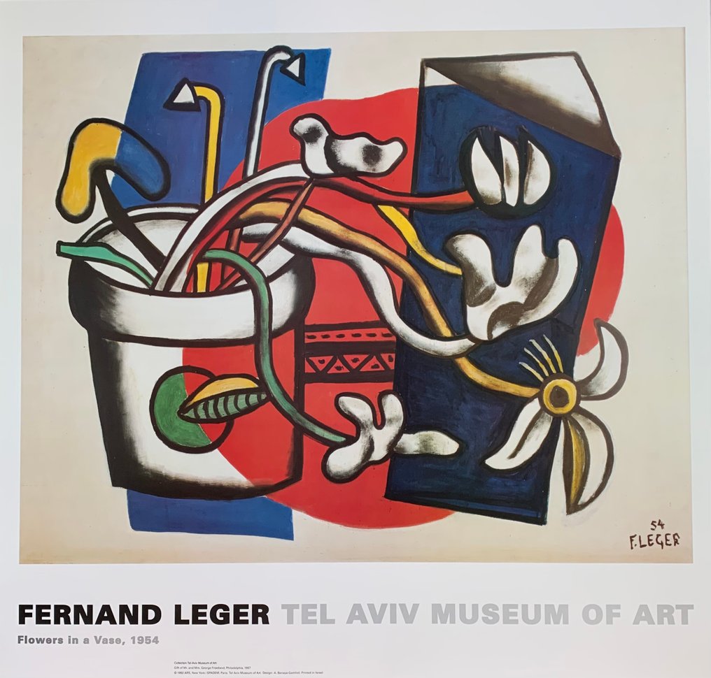 Fernand Léger (after) - Flowers in a Vase, 1954 - XXL Artprint Exhibition Print #1.0