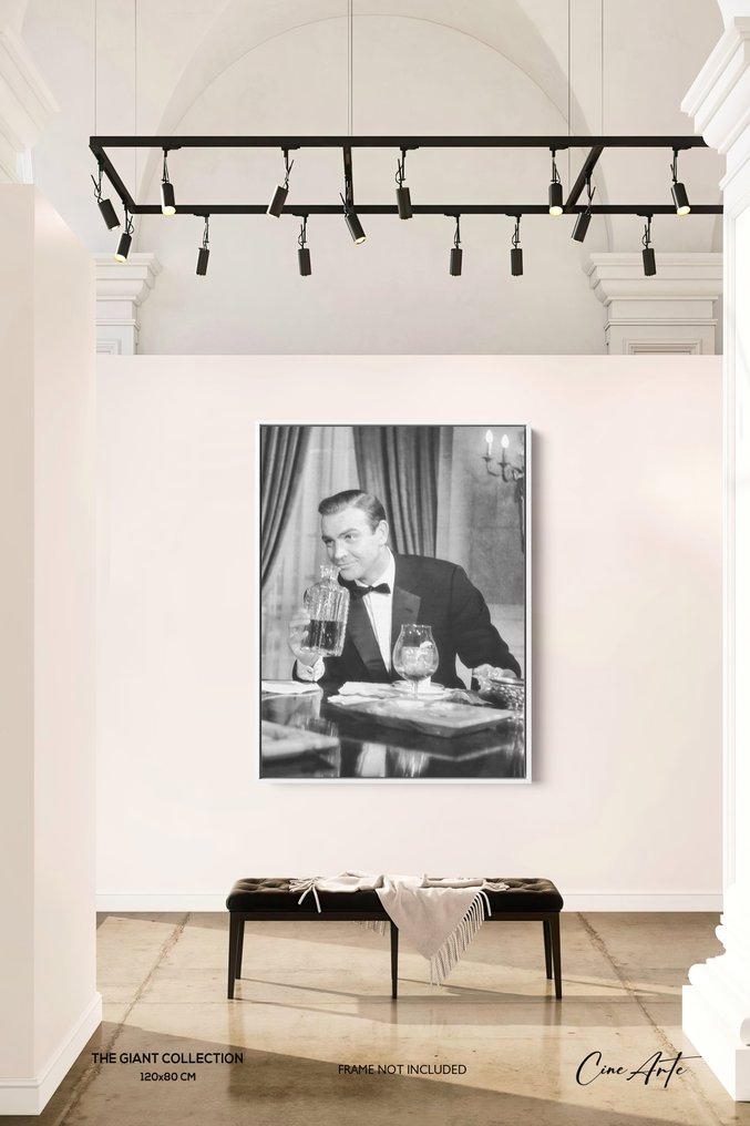 Sean Connery - James Bond 007 - XXL Fine Art Photography on canvas - 120x80 cm - Limited 02 of 20 - Serial XXL19 - Original Certificate (COA), Hologram - 100% New. Frames not included #1.0