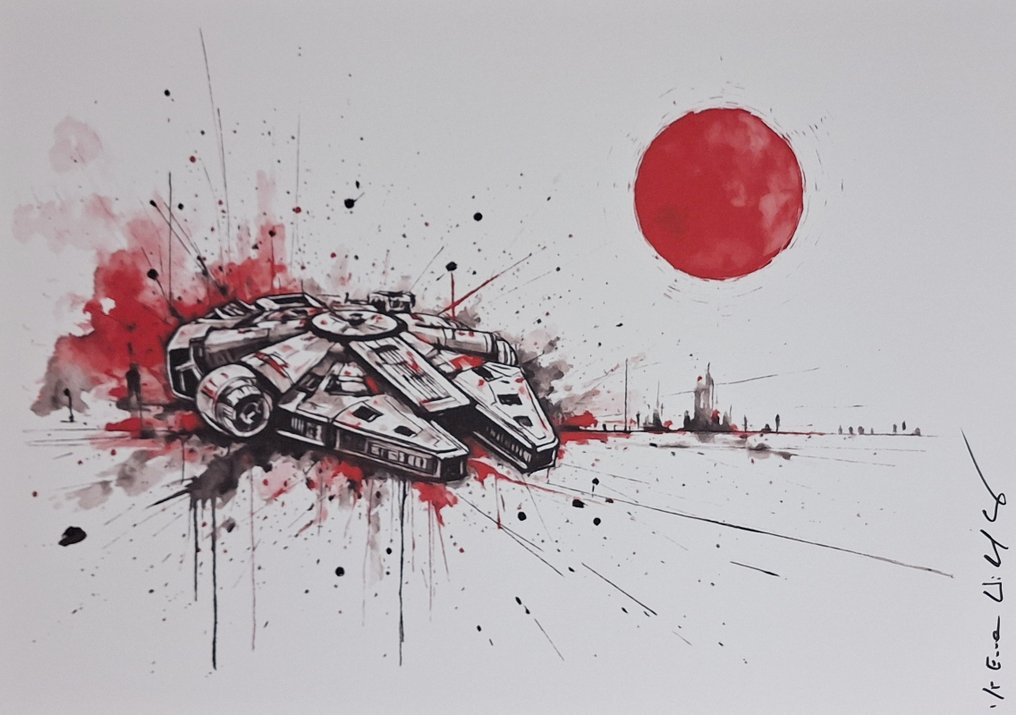 Millennium Falcon - Series " Tokyo Pop Icons "  by Emma Wildfang - Large size #2.1