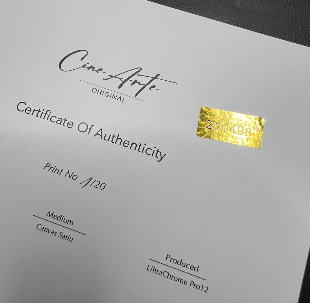 Sean Connery - James Bond 007 - XXL Fine Art Photography on canvas - 120x80 cm - Limited 02 of 20 - Serial XXL19 - Original Certificate (COA), Hologram - 100% New. Frames not included #2.1