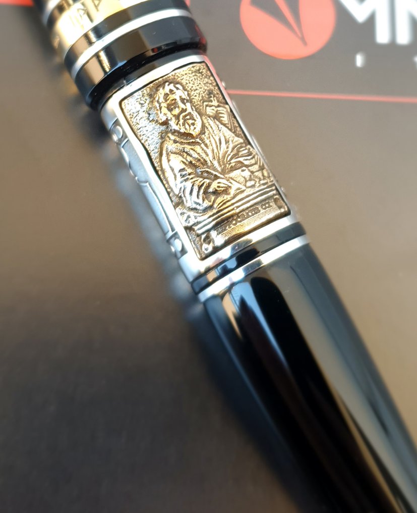 Marlen - Ippocrate Nera (dedicata al mondo della medicina) | Special edition in Resina, Argento, Bronzo - Penna a sfera #2.1