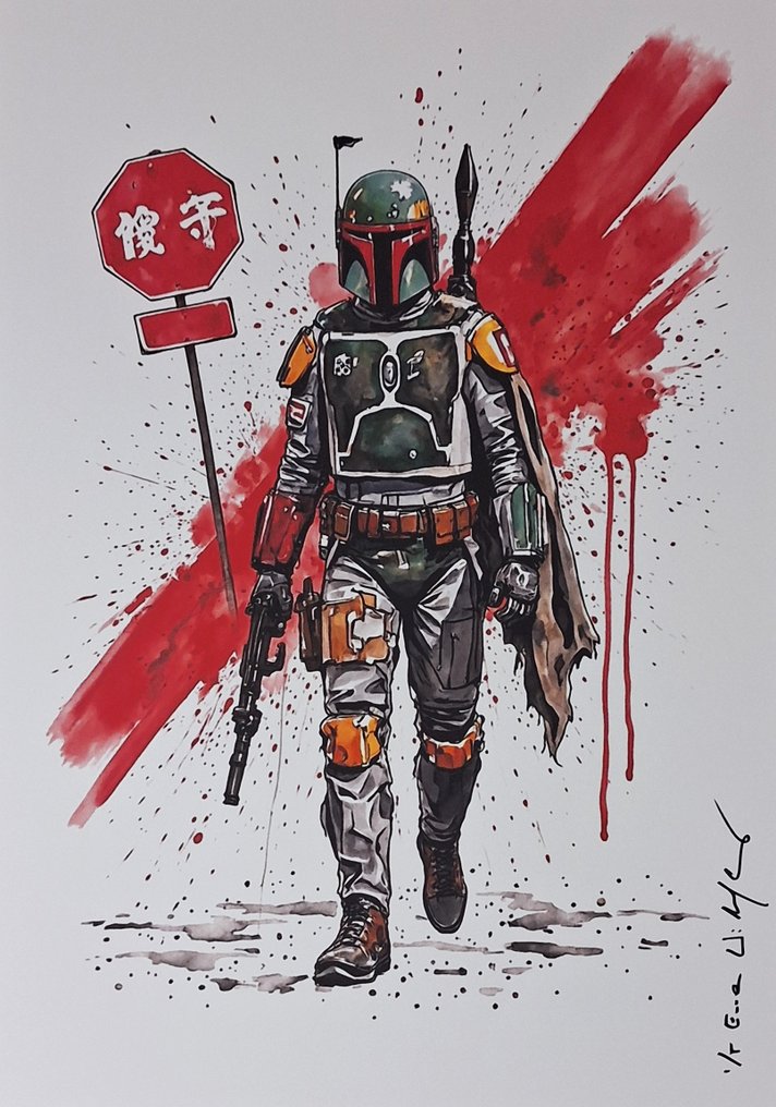 Boba Fett - Series " Tokyo Pop Icons "  by Emma Wildfang - Large size #2.1
