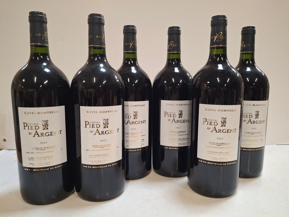 2022 Château Pied d’Argent Cuvée Montpezat - Bordeaux - 6 Magnummer (1,5 L) #1.0