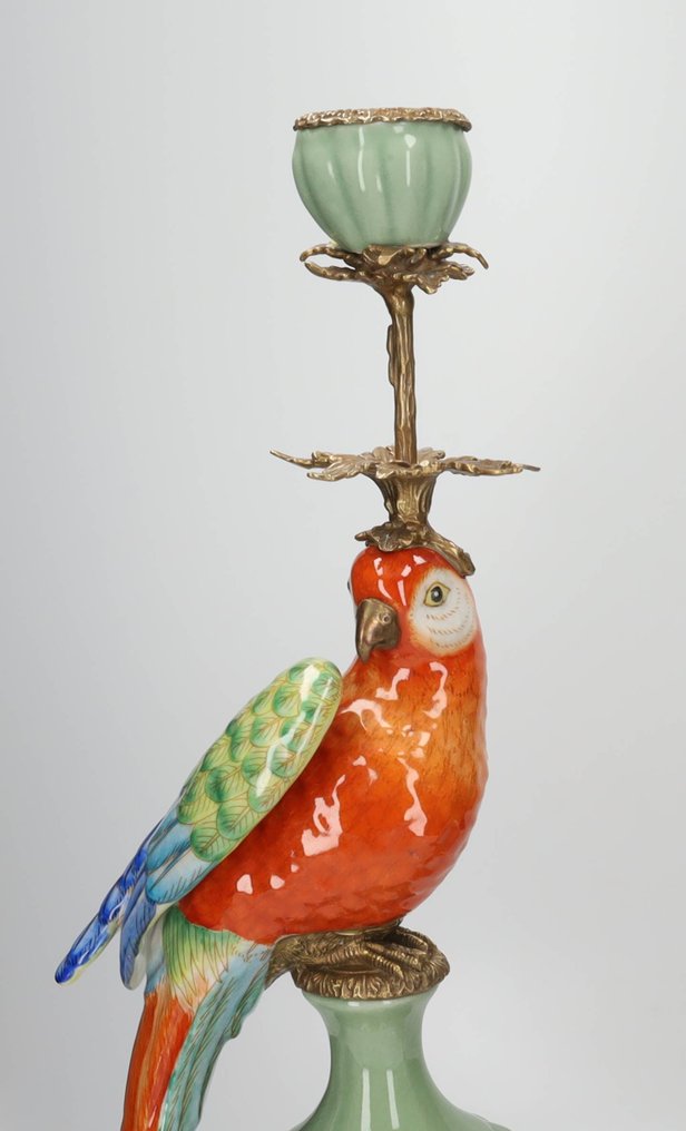 烛台 (2) - 黄铜色, 瓷 #1.0