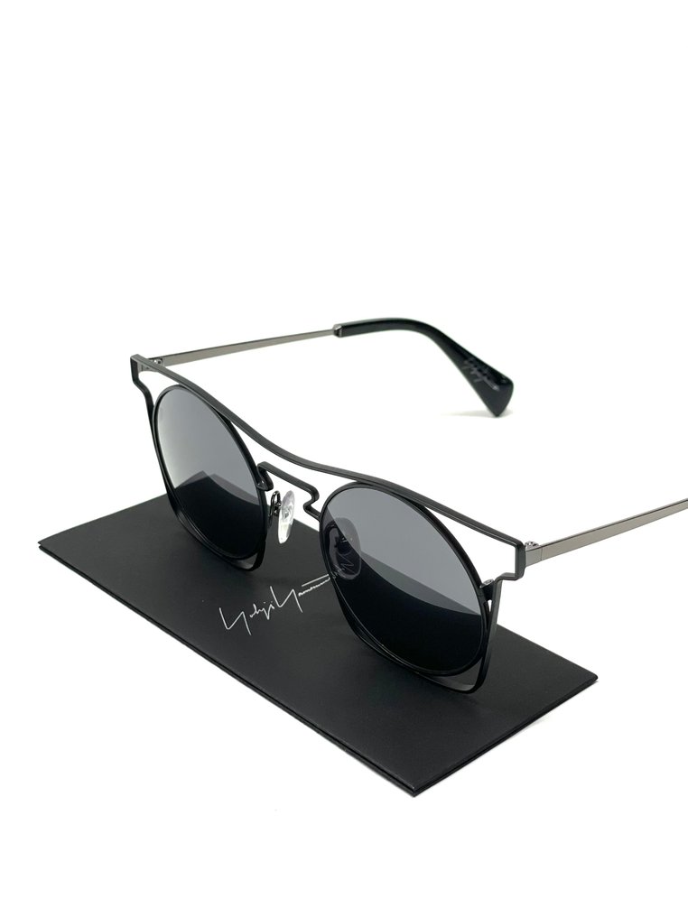 Yohji Yamamoto - YY7005, Titanium, matte & gloss, Special Matte Haze-Mirror filter, Style 002 MATT GUN GREY *New - Sunglasses #4.3