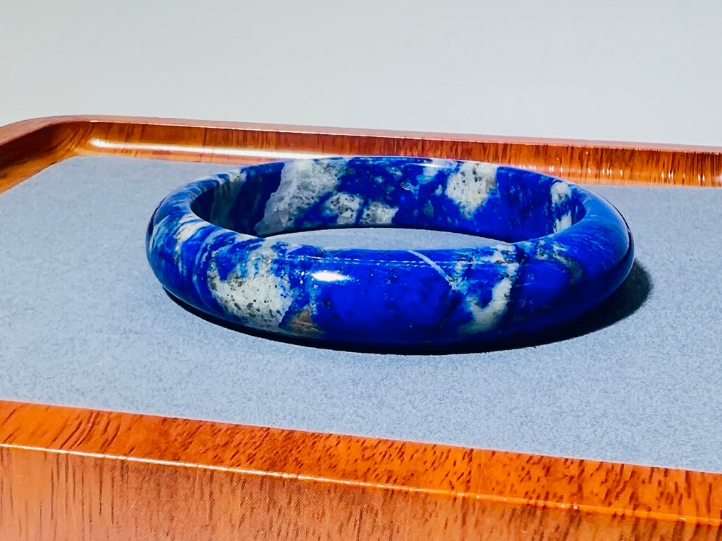 Squisito bracciale in lapis lazuli – un tesoro reale Pietra naturale - Una qualità- 55.2 g - (1) #4.3
