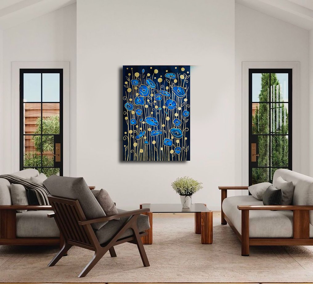 Yadiel Gonzàlez  (XX-XXI) - Flores azules #1.0