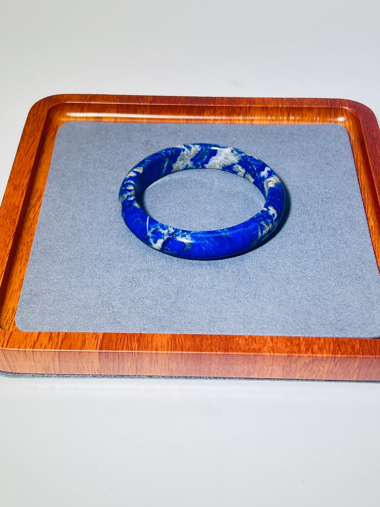 Squisito bracciale in lapis lazuli – un tesoro reale Pietra naturale - Una qualità- 55.2 g - (1) #1.0