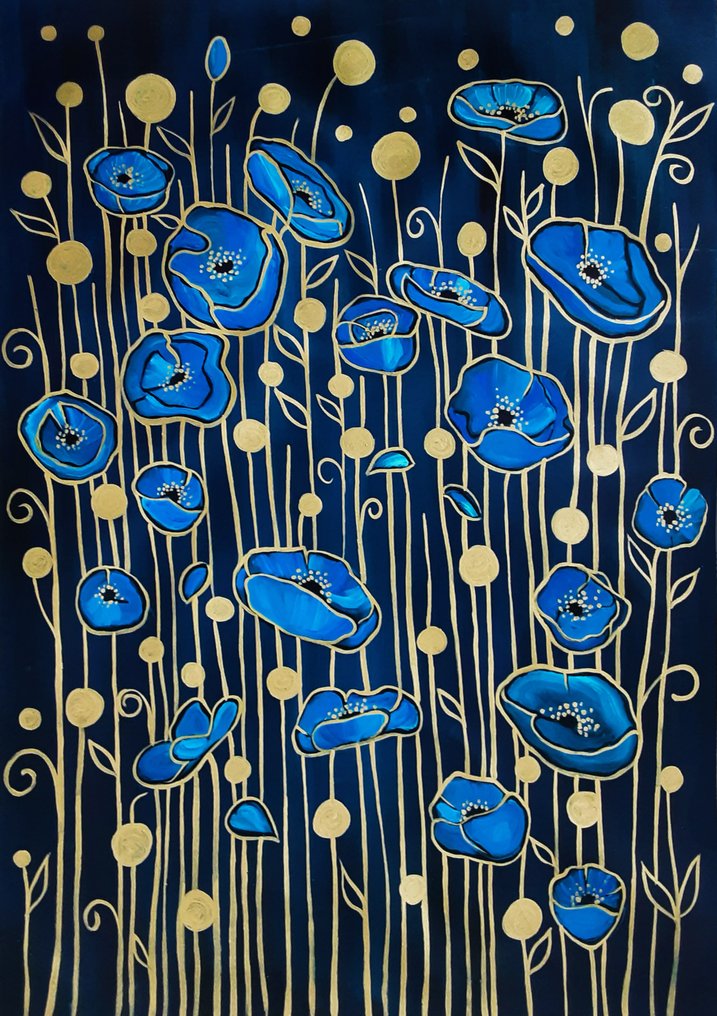 Yadiel Gonzàlez  (XX-XXI) - Flores azules #1.0