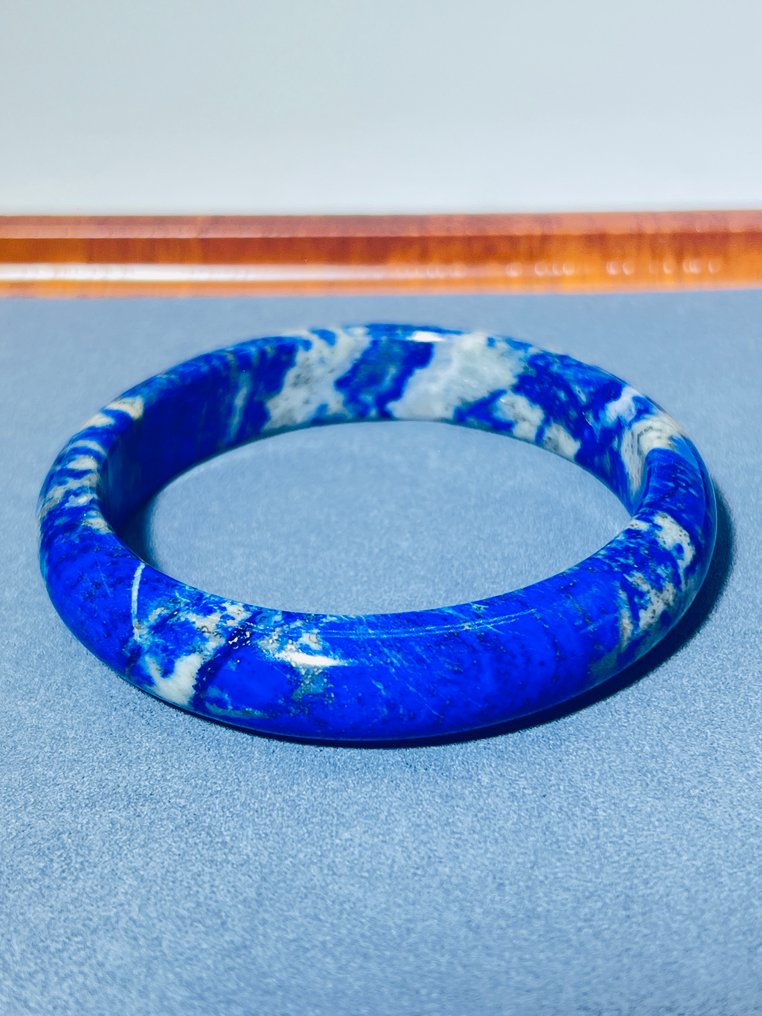 Squisito bracciale in lapis lazuli – un tesoro reale Pietra naturale - Una qualità- 55.2 g - (1) #1.0