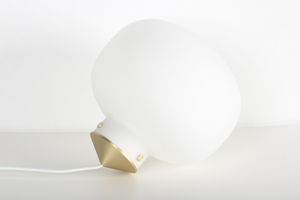 Nordlux - Bønnelycke MDD - 吊顶灯 - 莱托30橢圓形-白色與黃銅 - 玻璃, 金属 #3.2