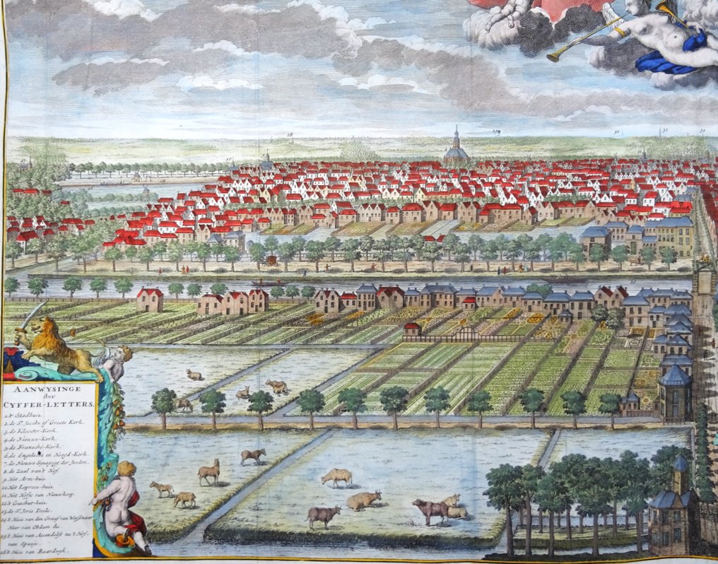 Netherlands - The Hague; Jacob de Riemer / Reinier Boitet / J. van Giessen - 's Graven-hage. Zoo als dezelve zig in den jaar 1730 aan de zyde van het Bosch vertoont - 1721-1750 #3.2
