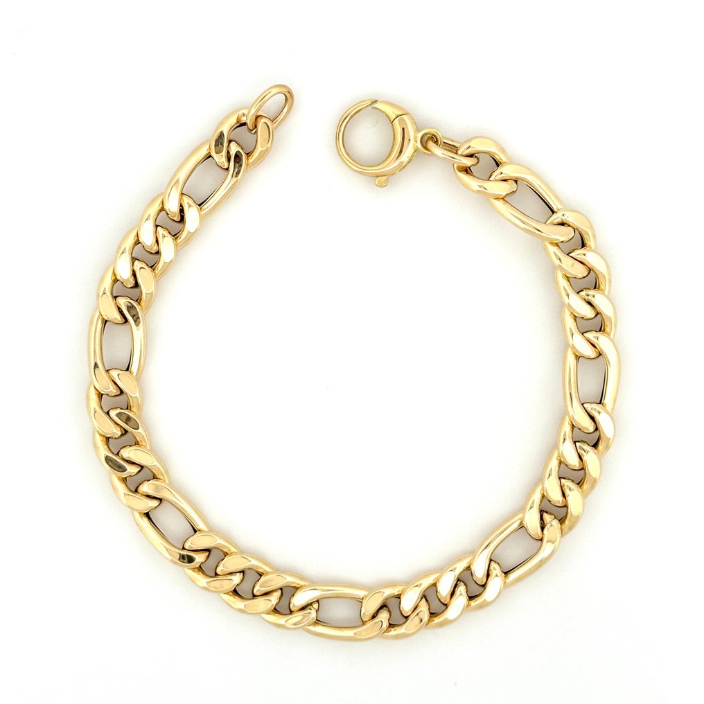 Handmade - Bracelet - Figaro - 5.2 g - 18 carats Or jaune #1.0