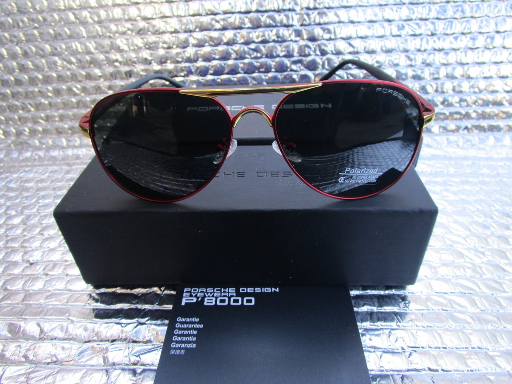 Porsche Design - PILOT > series P'8000 > metal frame RED/GOLD accessories - Γυαλιά #1.0