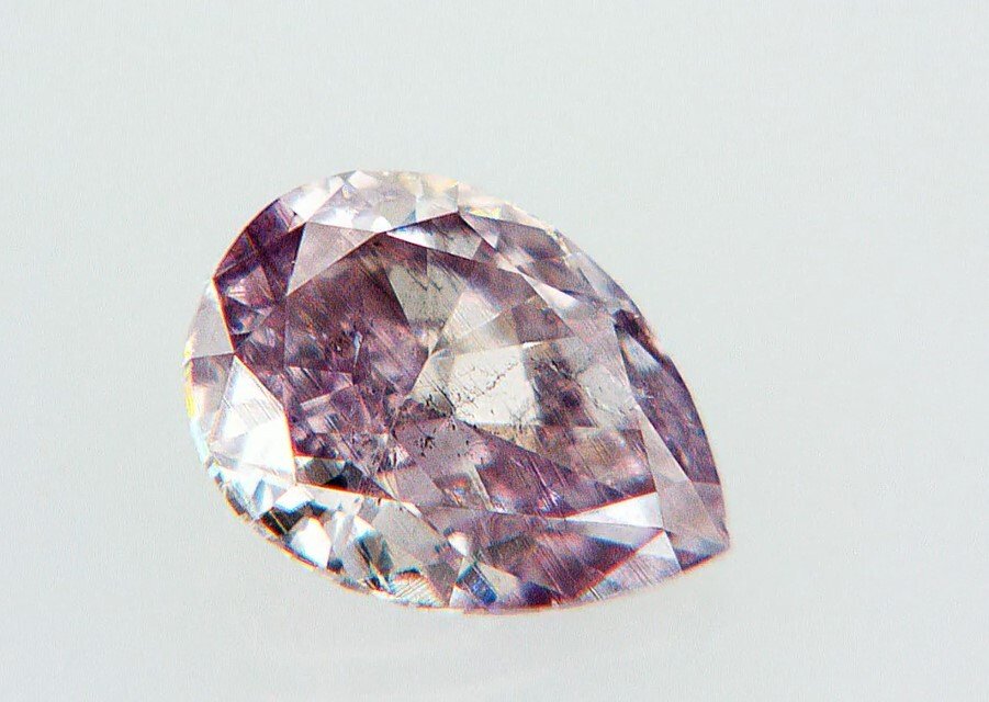 1 pcs 钻石  (天然色彩的)  - 0.15 ct - 梨形 - Fancy 粉红色 - SI1 微内含一级 - 国际宝石研究院（IGI） #1.0