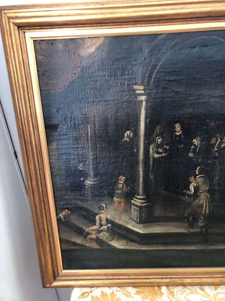 Ιταλική σχολή (XVIII) - Scena sacra all’interno di una cripta con personaggi #3.2