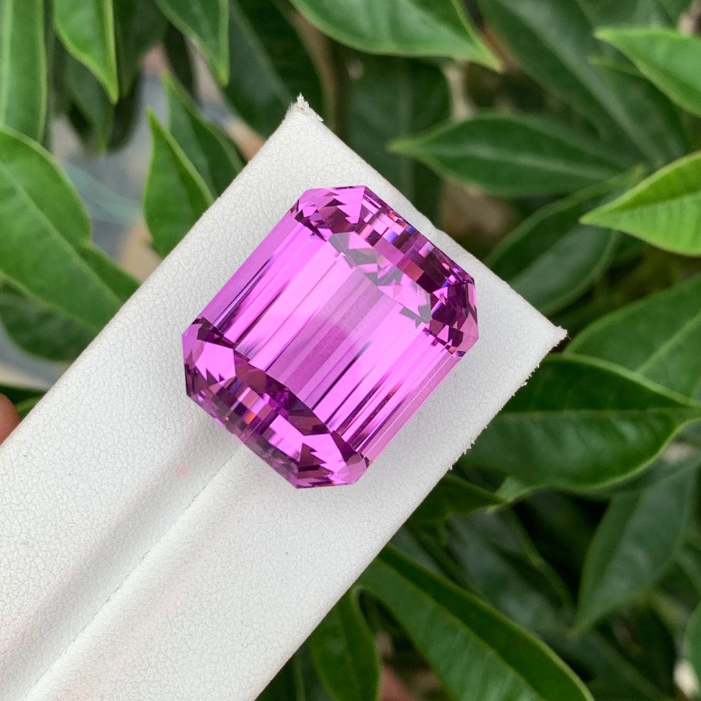 1 pcs 粉色, 紫色 紫鋰輝石 - 73.92 ct - 國際有色寶石協會 (ICA GemLab) - 粉紫色的昆士特 #1.0