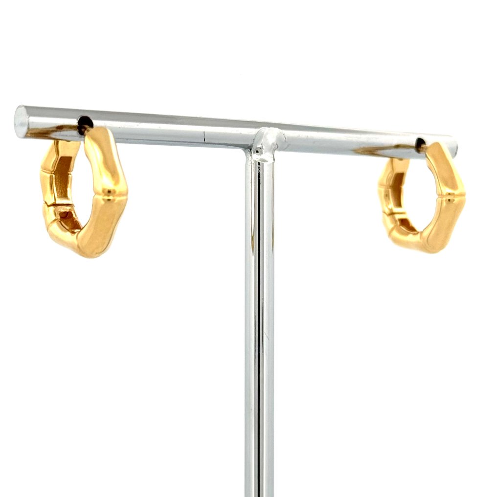 Handmade - Boucles d'oreilles - Bambù - 3.6 g - 18 carats Or jaune - Le bijou #4.3