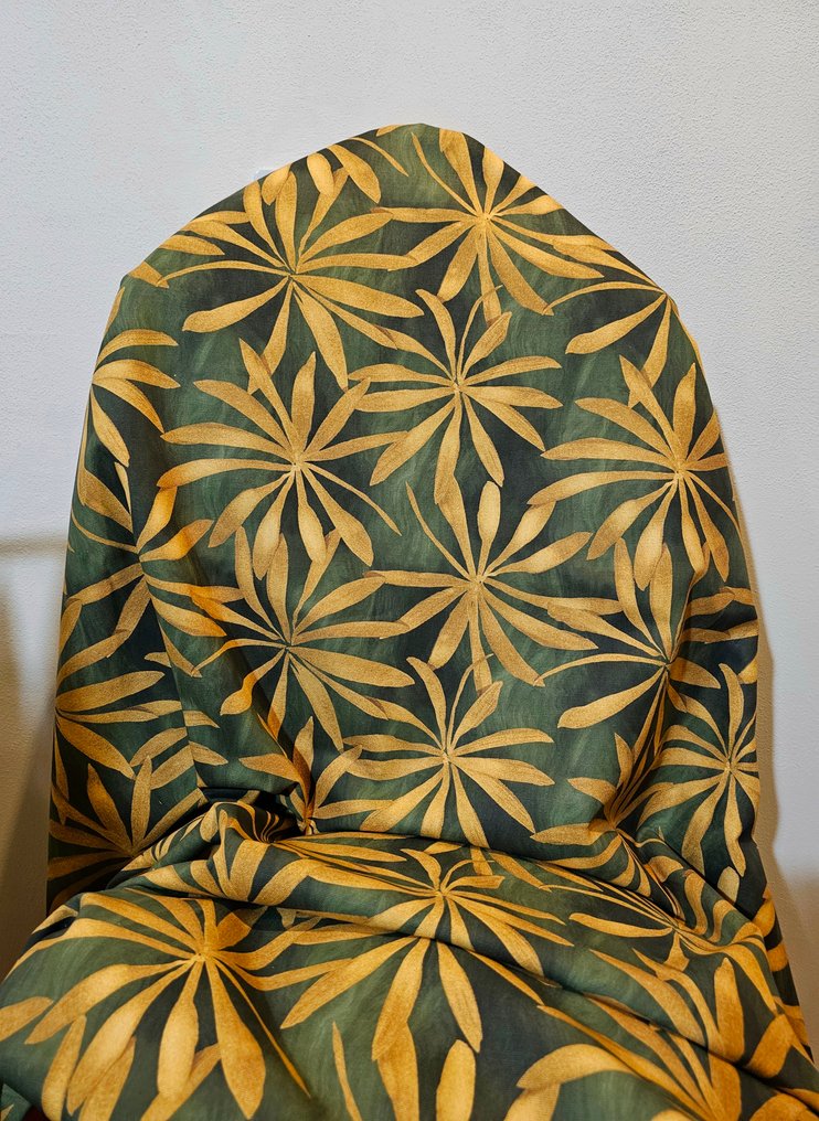 Coco Chanel 织物 1版艺术品精选 - 300x280厘米 - 独家精选艺术设计绿色 - 紡織品 - 300 cm - 280 cm #1.0