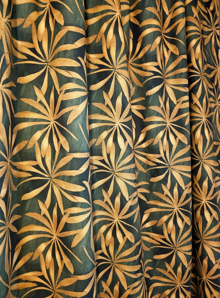 Coco Chanel 织物 1版艺术品精选 - 300x280厘米 - 独家精选艺术设计绿色 - 紡織品 - 300 cm - 280 cm #2.1