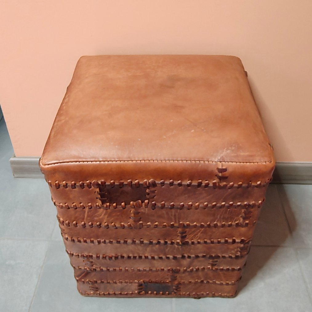 Podnóżek - Skóra Vachetta - Podnóżek z prawdziwej skóry #1.0