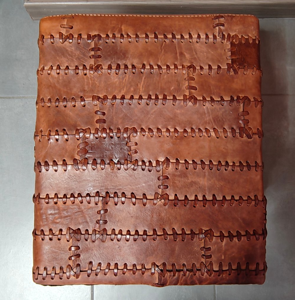 Podnóżek - Skóra Vachetta - Podnóżek z prawdziwej skóry #2.1