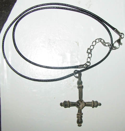 拜占庭帝國 铜质吊坠，双面拜占庭十字，直径45毫米，公元7至9世纪 十字架 - 45 mm  (沒有保留價) #4.3