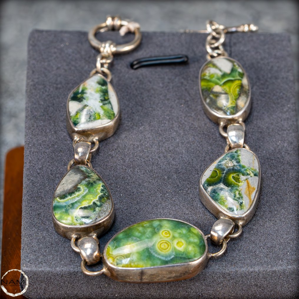 Φυσικά αποκλειστικό βραχιόλι Wavellit 95 καρατίων - ασήμι 925- 19 g #1.0