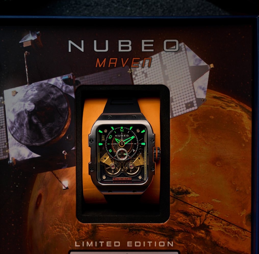 Nubeo - MAVEN - Limited Edition - Automatic - Swiss Newlite - Twin Balance - Sapphire - NASA - New - 男士 - 2025 #1.0